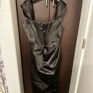 House of CB Loretta Off the Shoulder Satin Corset